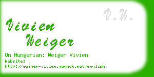 vivien weiger business card